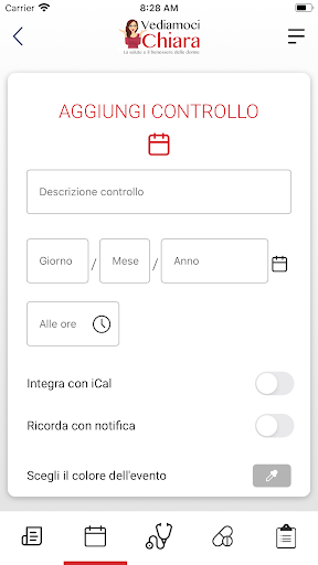 Android application VediamociChiara screenshort