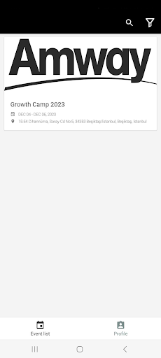 Android application Amway ESAN Events screenshort