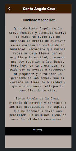 Oraciones Santa Angela Cruz Screen 3