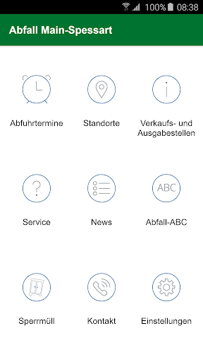 Android application Abfall Main-Spessart screenshort