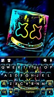 screenshot of Neon Graffiti DJ Keyboard Theme