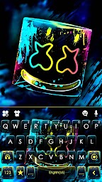 Neon Graffiti DJ Keyboard Theme
