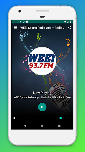Android application WEEI Sports Radio App - FM USA screenshort