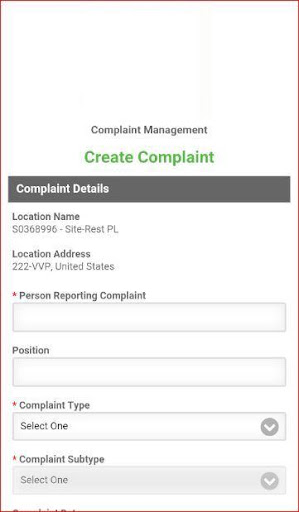 TraQtion Complaint Management Screen 2