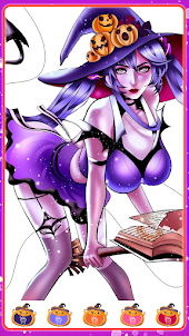 Adult Sexy Halloween Coloring