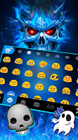 screenshot of Blue Evil Skull Theme