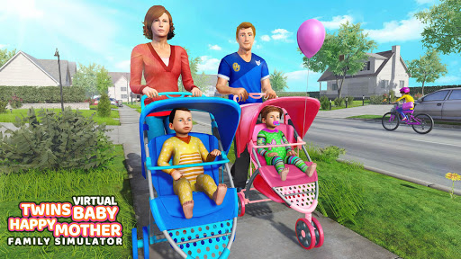 Télécharger Gratuit Virtual Mother Baby Twins Family Simulator Games APK MOD (Astuce) screenshots 1
