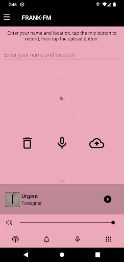Android application Frank-FM Cape Cod screenshort