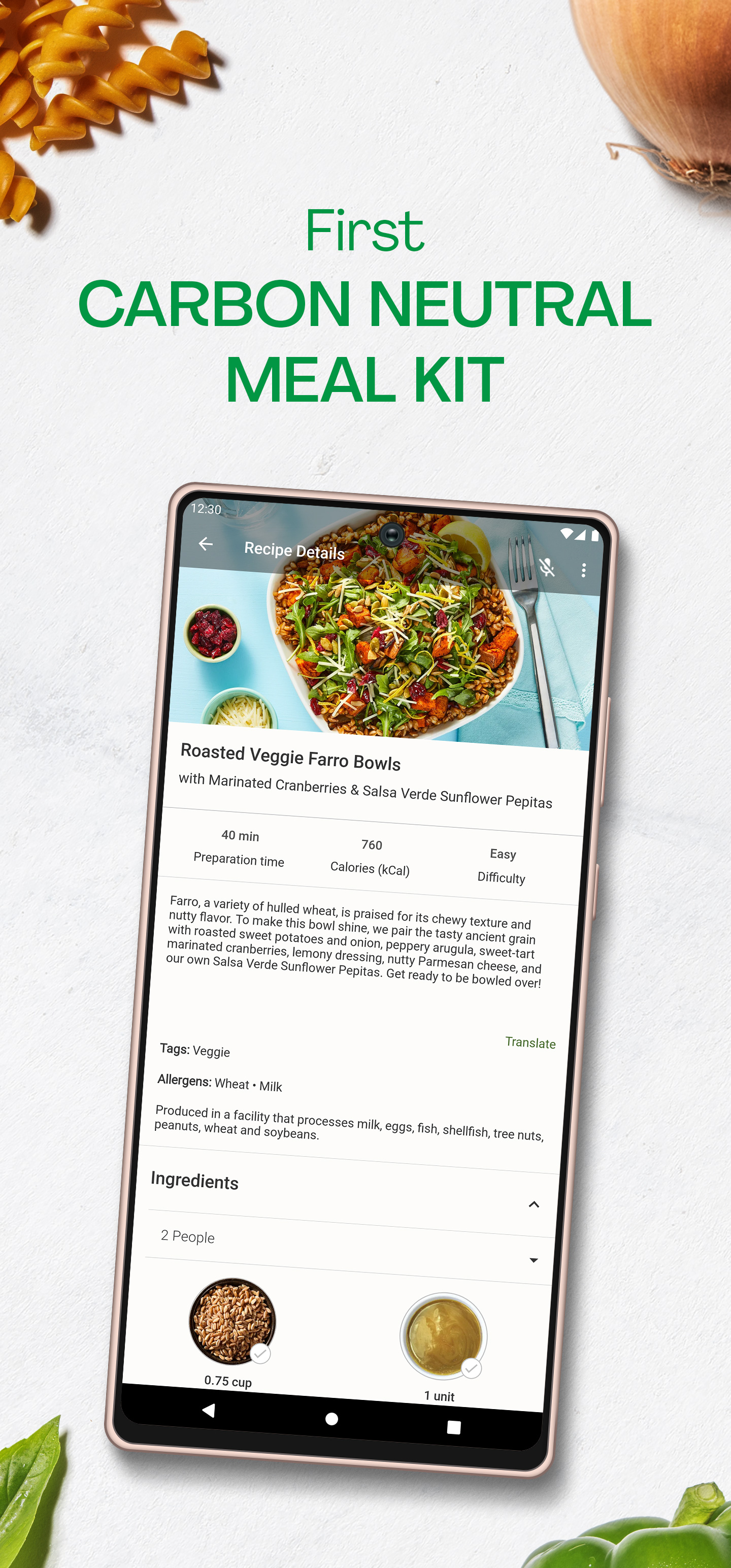 Android application HelloFresh: Meal Kit Delivery screenshort