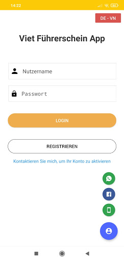 Android application Viet Führerschein screenshort