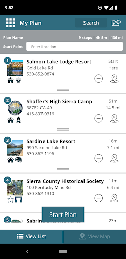 Screenshot of Visit Sierra County CA
