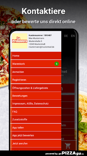 Pizzeria La Primavera Mülheim Screen 3
