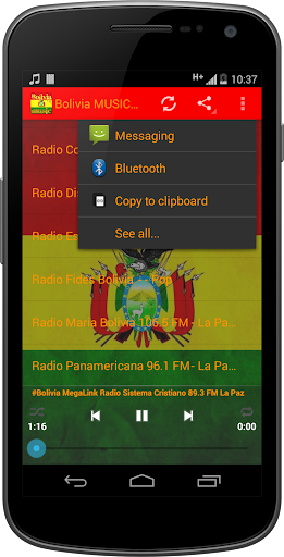 Bolivia MUSIC Radio Screen 3