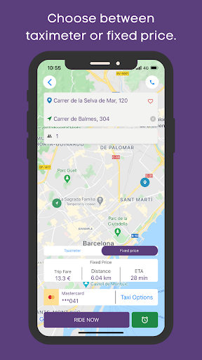 Taximes App Screen 3