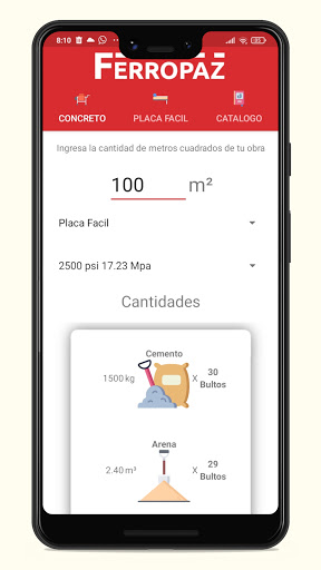 Android application Placa fácil Ferropaz screenshort