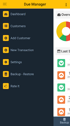 Due Manager Screen 2