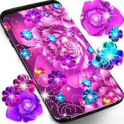 Icon image Glowing flowers live wallpaper
