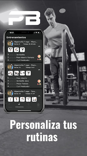 Android application PBest Planificador Rutinas Gym screenshort