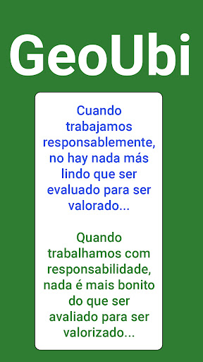 Android application GeoUbi screenshort