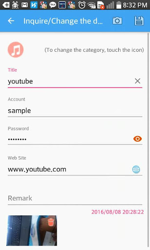 Password Keeper Screen 3