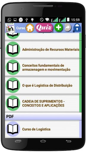 Android application Curso de Logística (português) screenshort