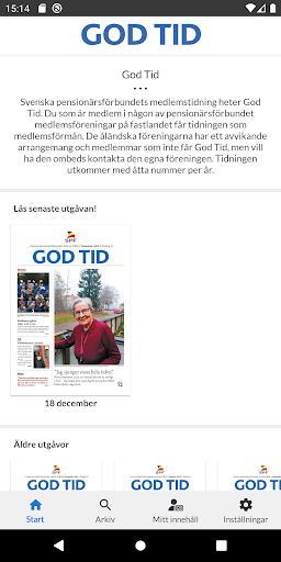 Android application God Tid screenshort