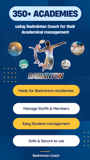 Badminton Academy Management Screen 2