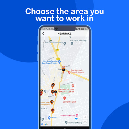 Android application NearTake Delivery screenshort
