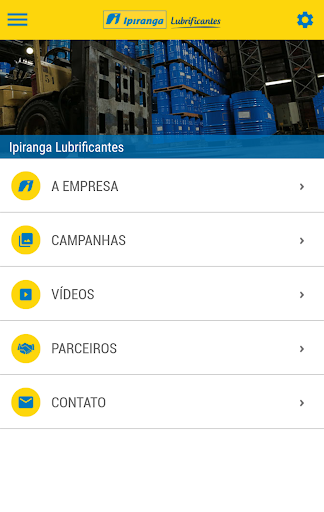 Android application Ipiranga Lubrificantes screenshort