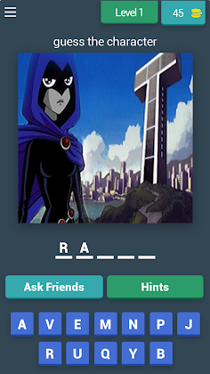 teen titans Guess Characters - Screenshot 1