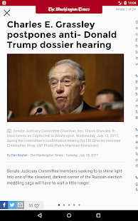 The Washington Times Screenshot