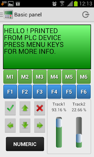 Android application Virtual HMI screenshort