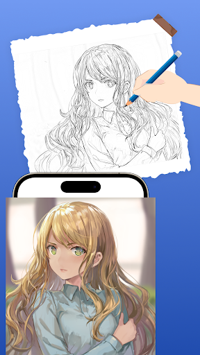 Android application Draw Anime Sketch - AR Draw screenshort