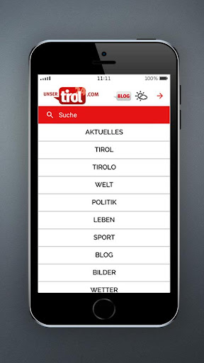 Android application Unsertirol24 screenshort
