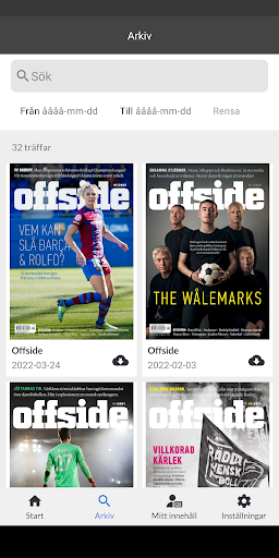 Fotbollsmagasinet Offside Screen 2
