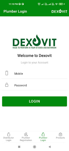Android application Dexovit screenshort