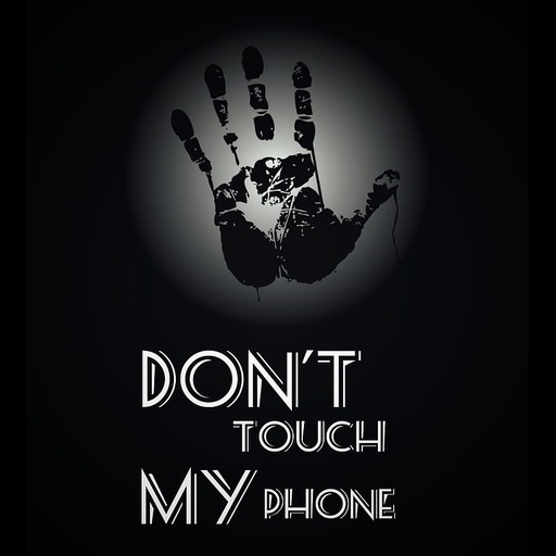 Don’t touch my phone wallpaper logo