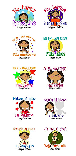 Stickers en mixteco WhatsApp