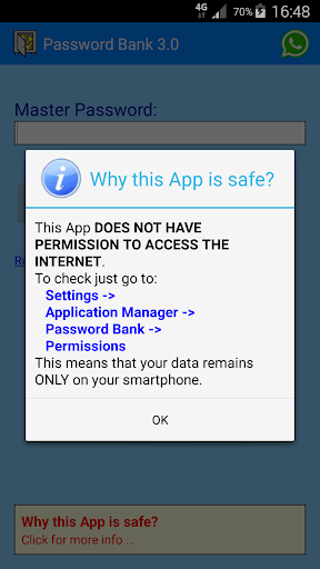 Password Bank Screen 2
