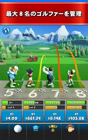 Game screenshot Idle Golf Tycoon (カジュアルゴルフ) mod apk