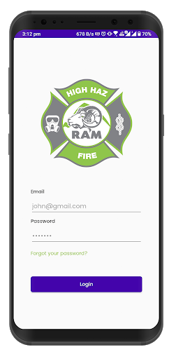 Android application RAM Environmental Response screenshort