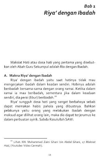 17 Maksiat Hati, Guru Sekumpul Screen 3