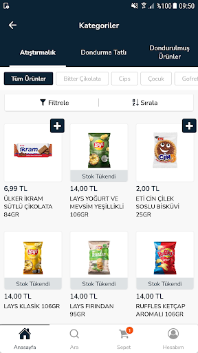 Kahta Online Market Screen 2