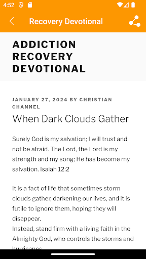 Android application Addiction Recovery Devotionals screenshort