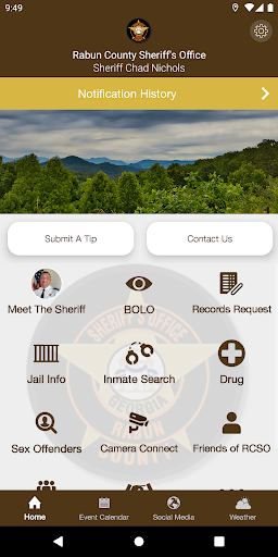 Android application Rabun County GA Sheriff screenshort
