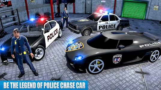 Nós, carro de polícia 3d