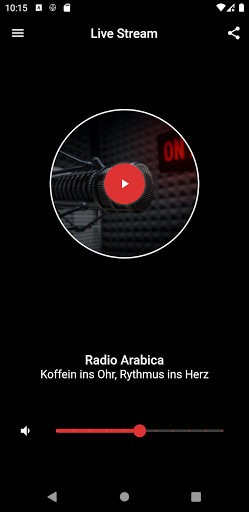 Radio Arabica App Screen 2