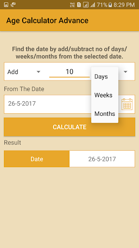 Age Calculator Advance Screen 3