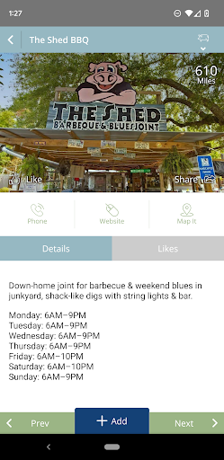 Screenshot of Visit Mississippi