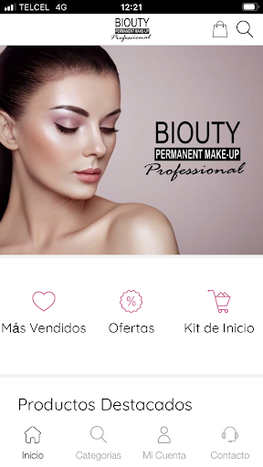 Android application BIOUTY screenshort